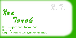 noe torok business card